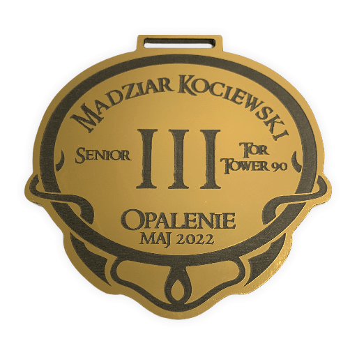 Medale złote z grawerem - Madziar kociewski senior (1)