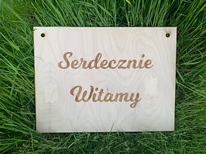 Tabliczka grawerowana Serdecznie witamy 5