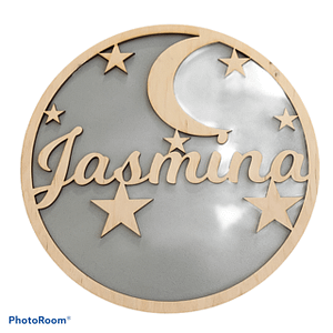 Koło z księżycem i gwiazdami Jasmina