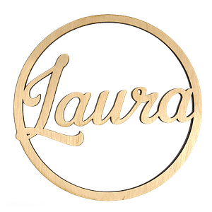 Napis w kole - Laura