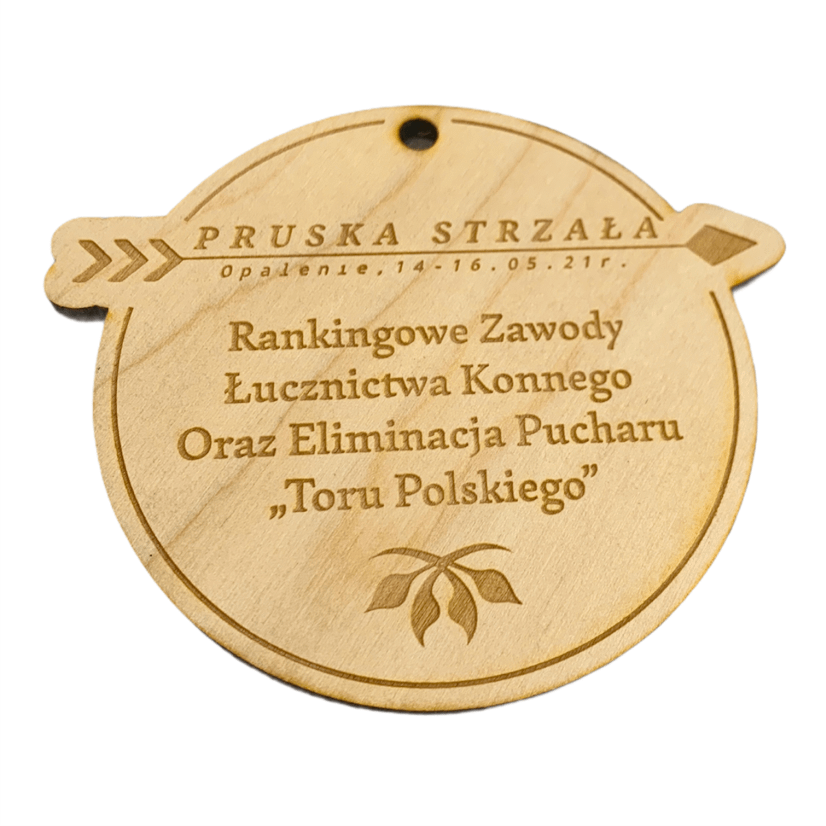 Medal drewniany - sklejka